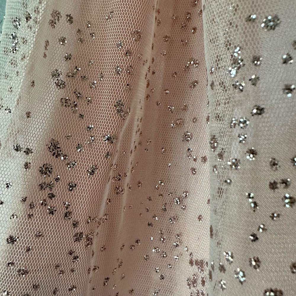 Jona Michelle sequin and glitter sparkle dress Peach color, Little girls size 2T - Picture 4 of 16